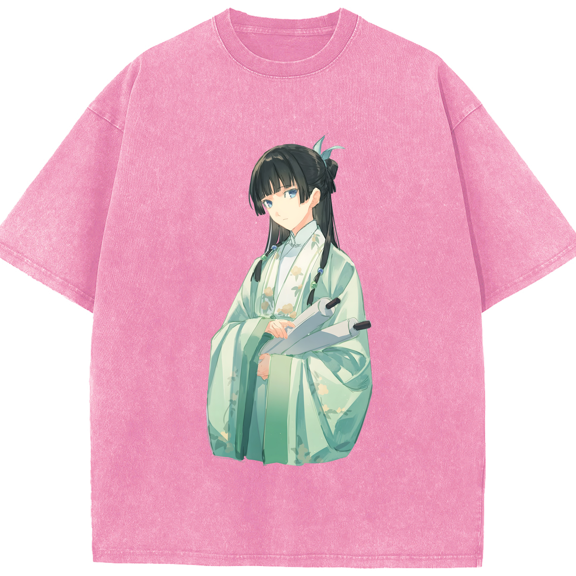 （画像用） 薬屋のひとりごと The Apothecary Diaries 綿100% ヴィンテージ風 半袖Tシャツ（フロントプリント）